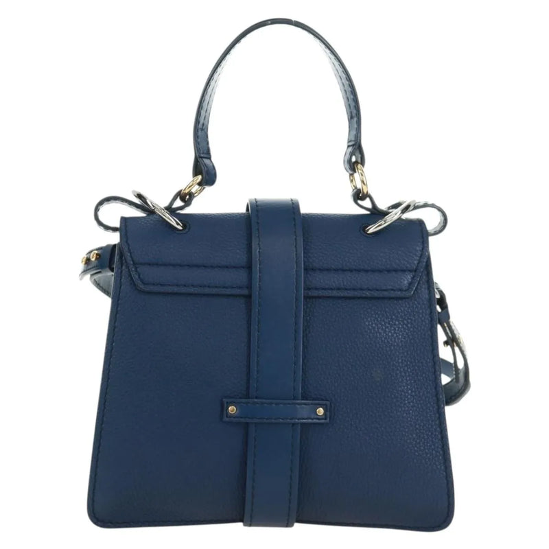 Chloe Aby Day Leather Blue Bag