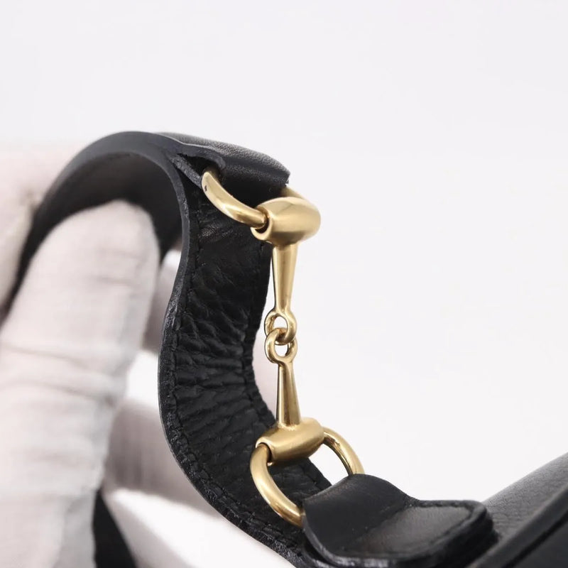 Gucci Horsebit Vanity Leather Black Accessory