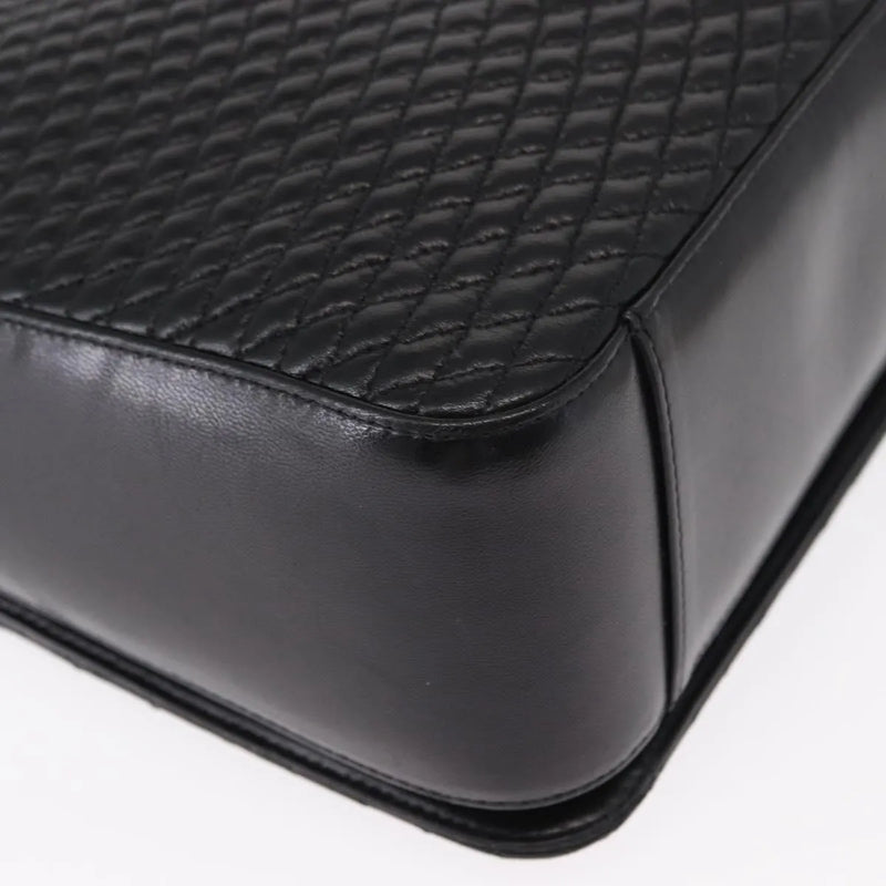 Bally Vintage Quilted Leather Black Bag