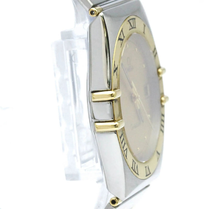 Omega Constellation Quartz Stainless Steel And Yellow Gold Watch