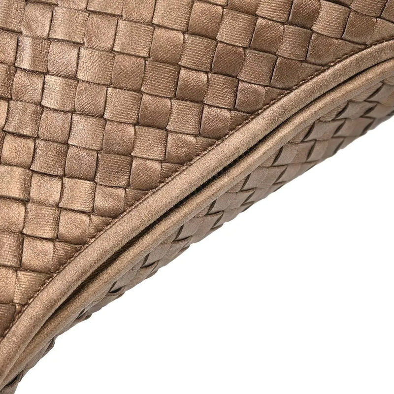 Bottega Veneta Intrecciato Leather Metallic Bag