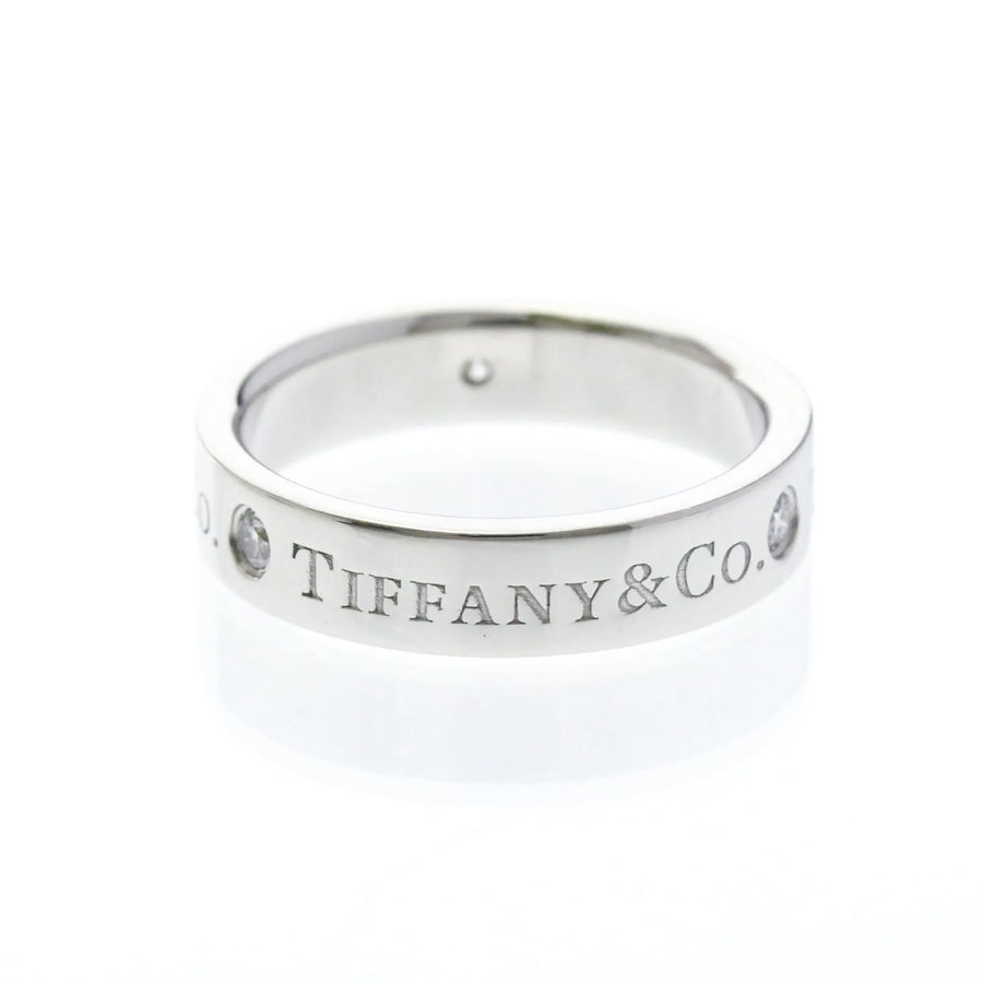 Tiffany & Co. Classic Wedding Band 3 Diamonds Platinum And Silver Jewelry