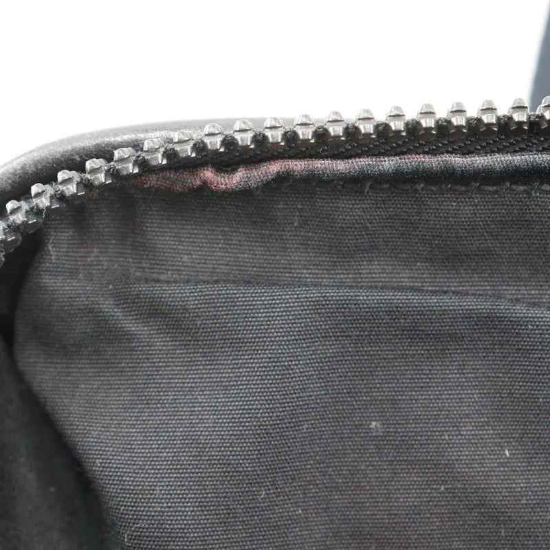 Bottega Veneta Vintage Leather Gray Canvas Bag
