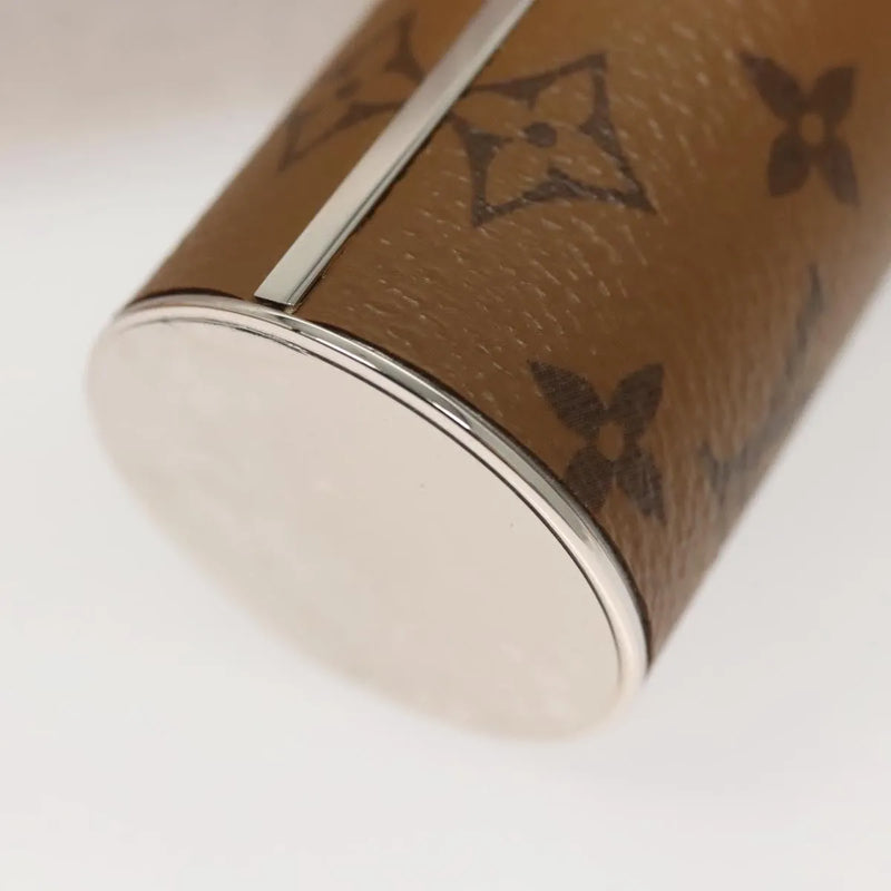 Louis Vuitton Lipstick Case On Chain Reverse Monogram Canvas Brown Bag