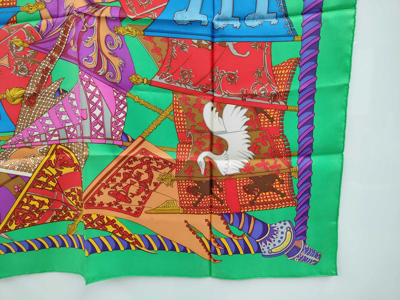 Hermes Carré 90 Silk Multicolor Multicolour Accessory