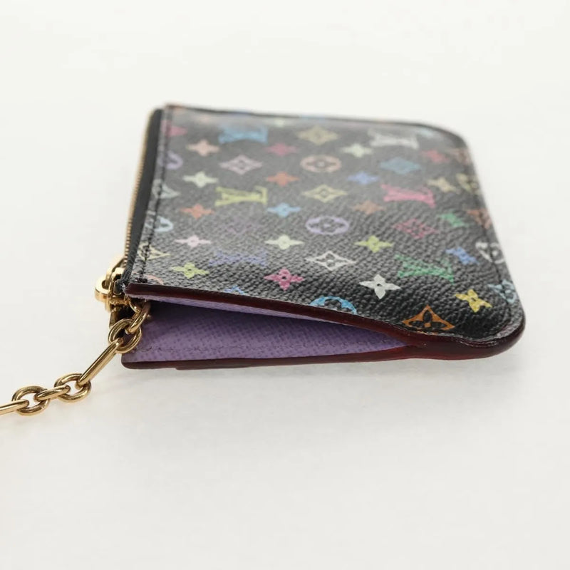 Louis Vuitton Pochette Clés Nm Monogram Multicolor Canvas Black Accessory