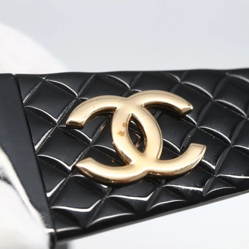 Chanel Cc Logo Matelasse Sunglasses Eye Wear Plastic Black Accessory