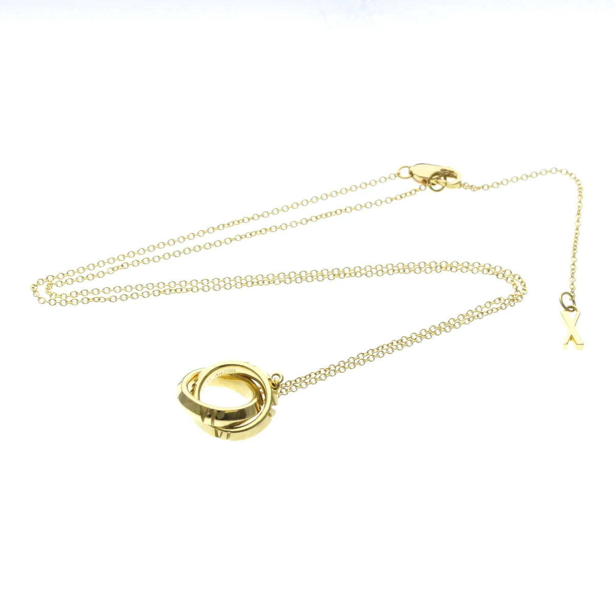 Tiffany & Co. Atlas X Closed Interlocking Pendant 18k Yellow Gold Yellow_gold Jewelry