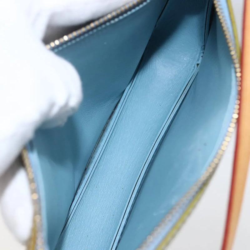 Louis Vuitton Lexington Pochette Monogram Vernis Blue Patent_leather Bag