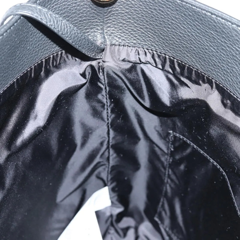 Versace Medusa Tote Leather Black Bag