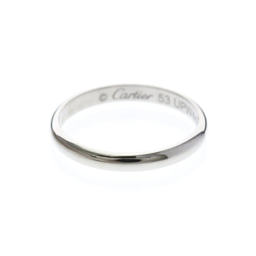 Cartier 1895 Wedding Band Platinum Silver Jewelry