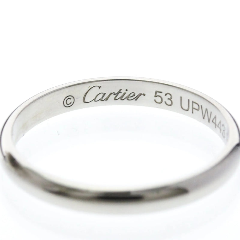 Cartier 1895 Wedding Band Platinum Silver Jewelry