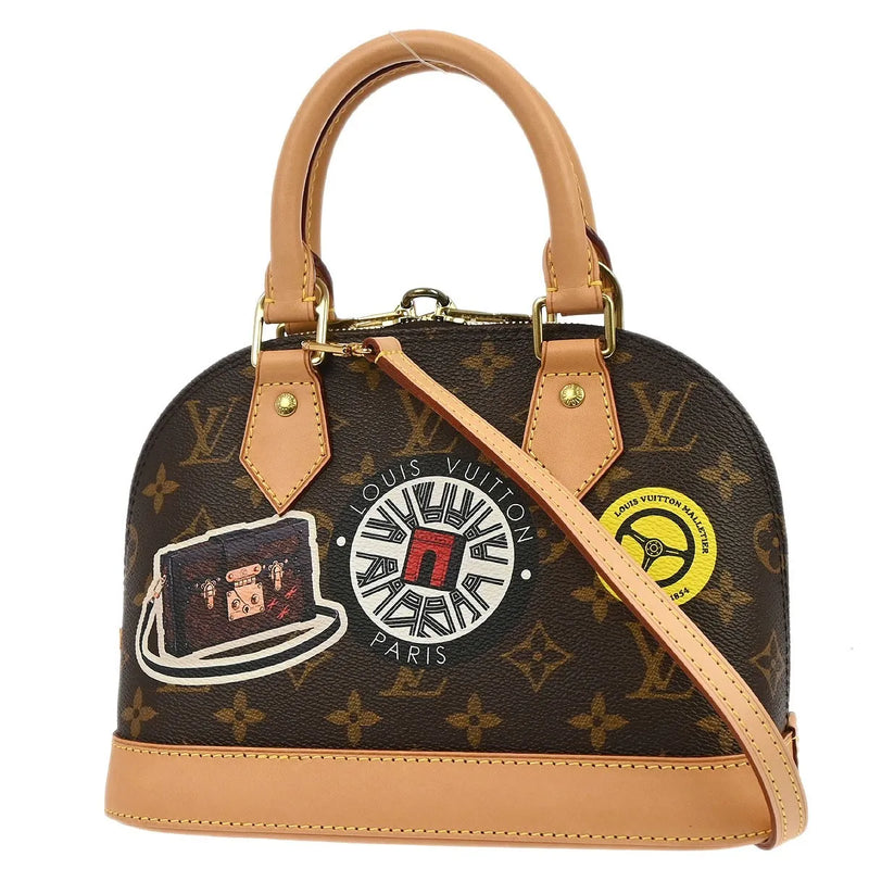 Louis Vuitton Alma Limited Edition World Tour Monogram Canvas Brown Bag