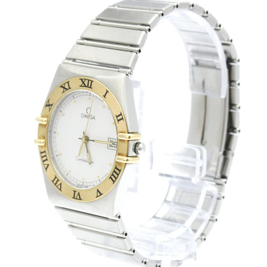 Omega Constellation Quartz Stainless Steel And Yellow Gold Watch
