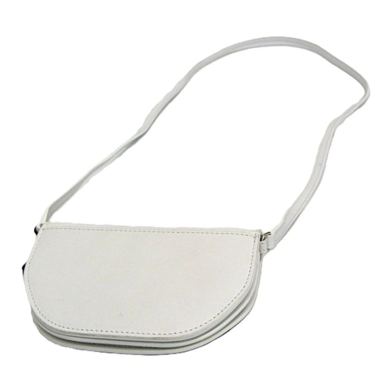 Burberry Olympia Flap Leather White Bag