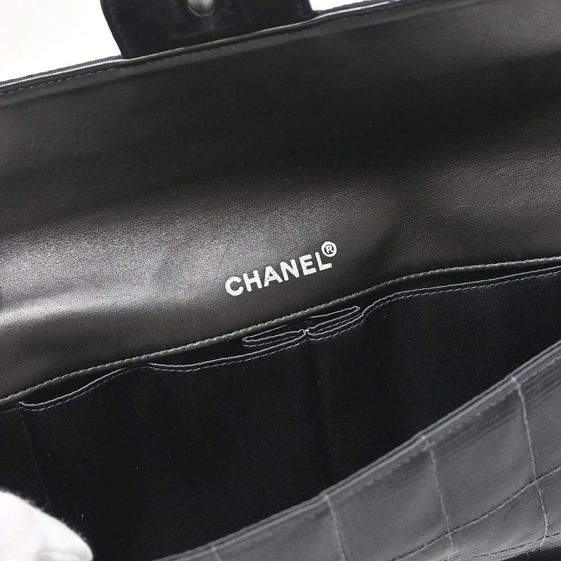 Chanel Travel Line Flap Quilted Nylon Black Bag