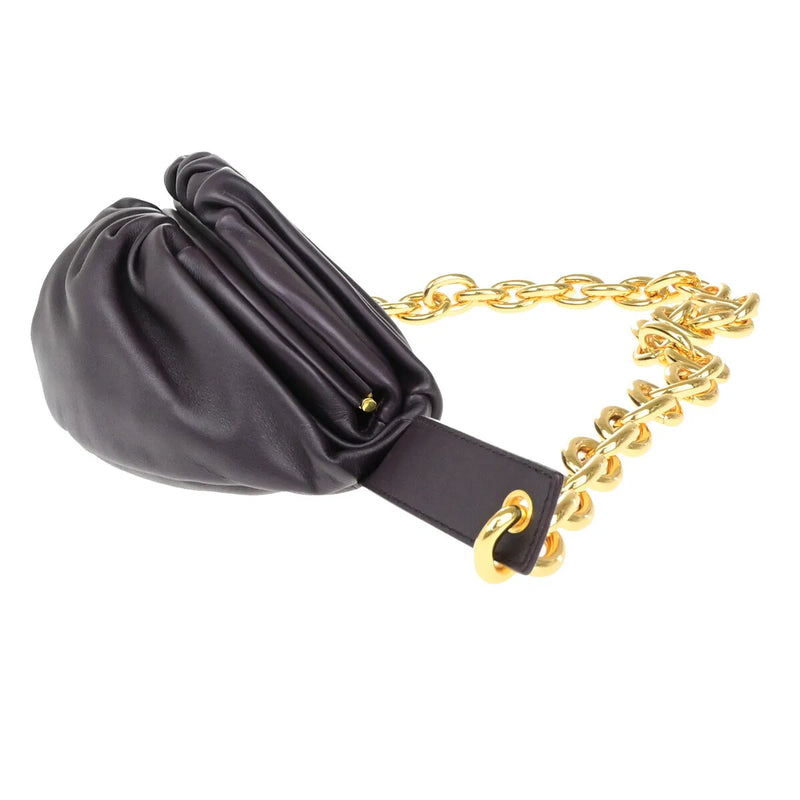 Bottega Veneta The Chain Leather Burgundy Bag