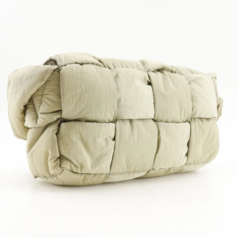 Bottega Veneta Padded Tech Cassette Intrecciato Nylon Khaki Bag