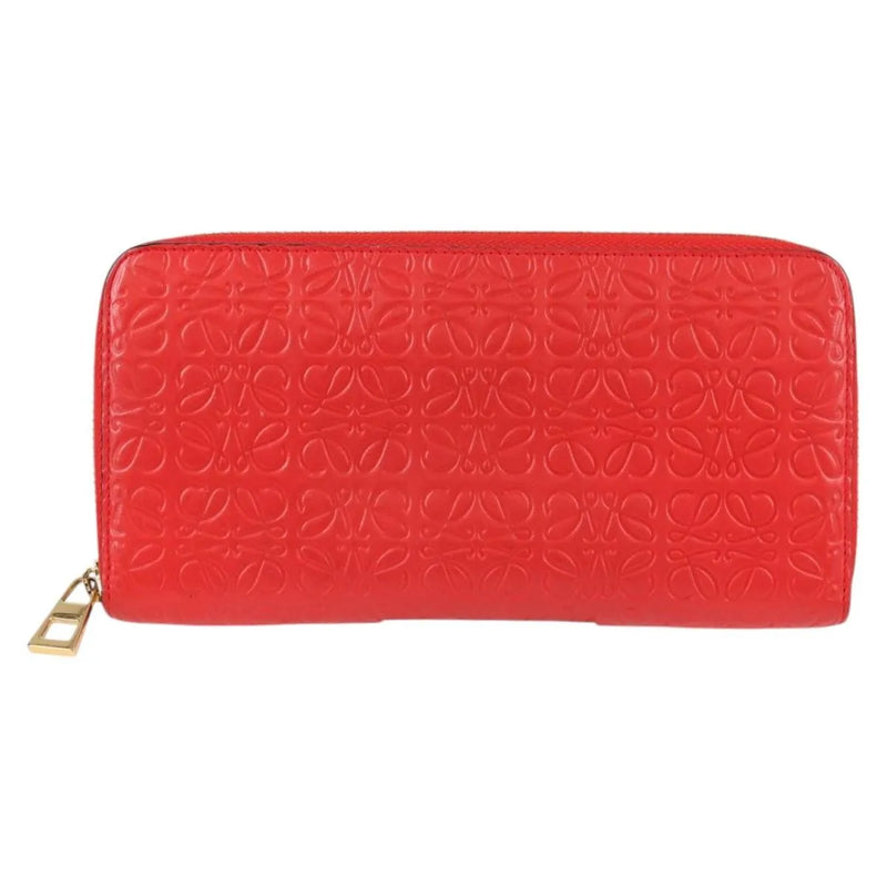 Loewe Anagram Leather Red Accessory
