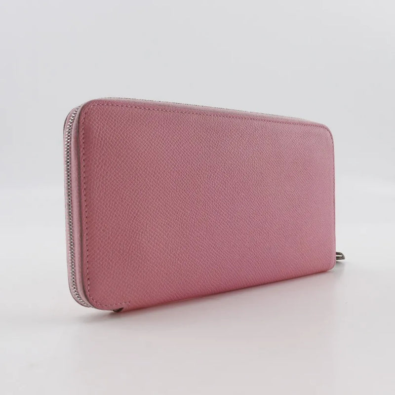 Hermes Azap Zip Around Epsom Pink Leather Accessory