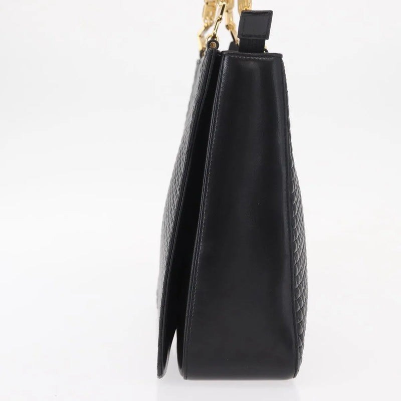 Bally Vintage Quilted Leather Black Bag