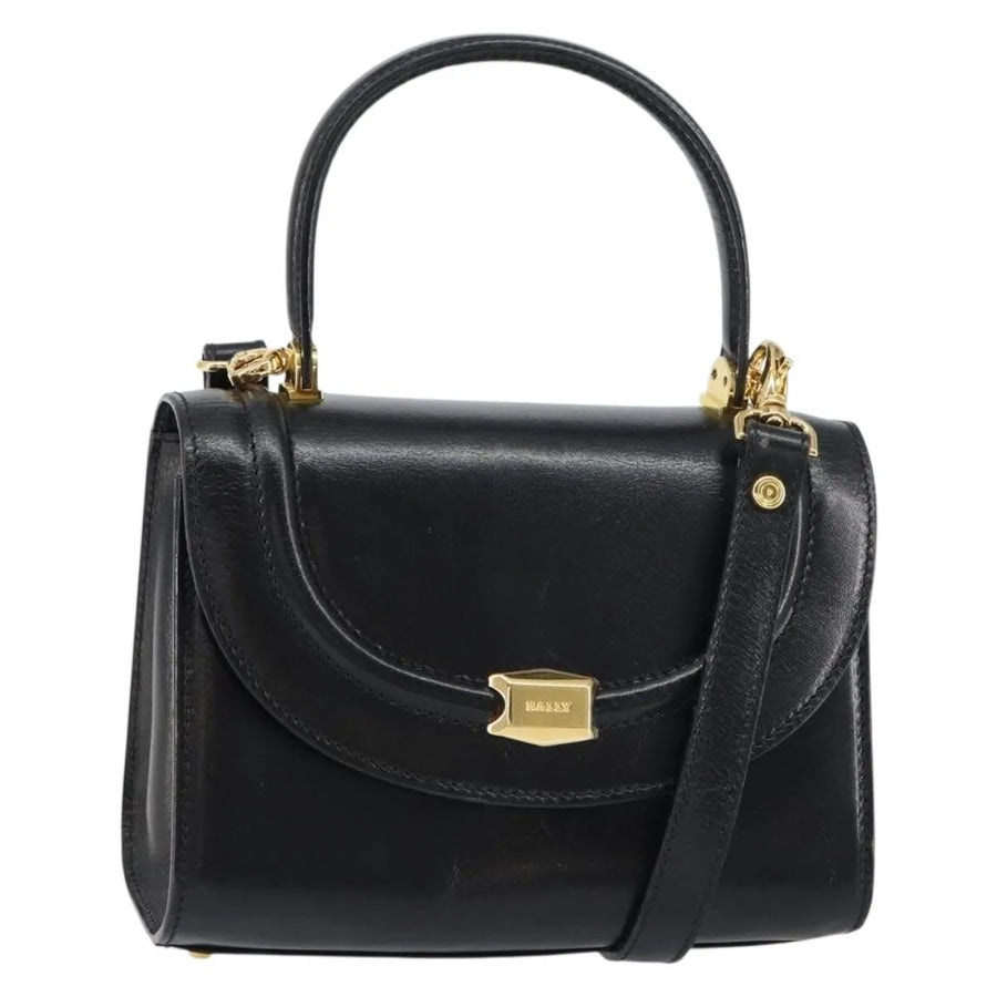 Bally Vintage Leather Black Bag