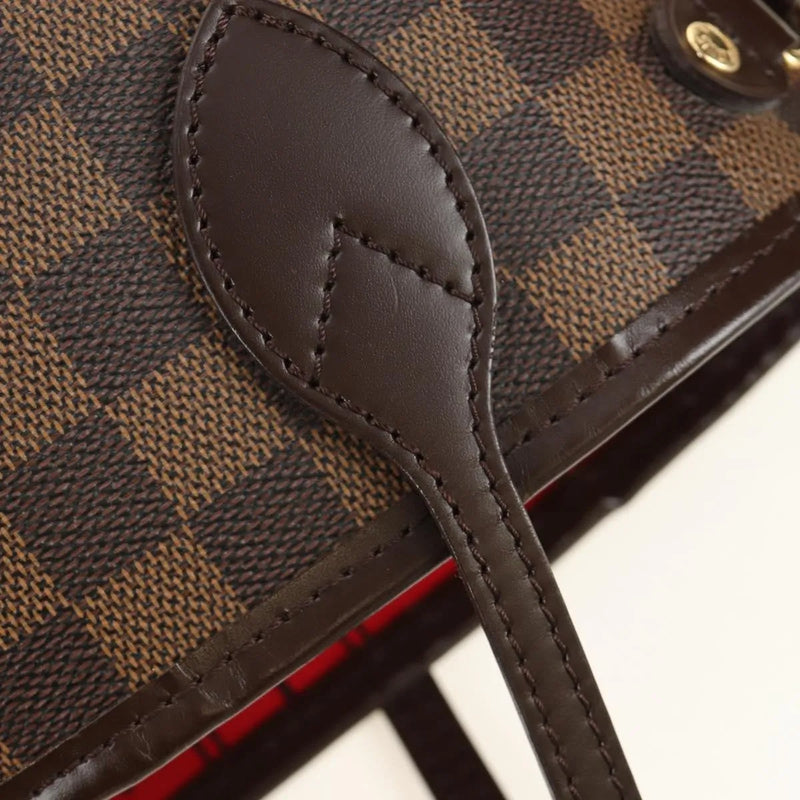 Louis Vuitton Neverfull Tote Damier Brown Canvas Bag
