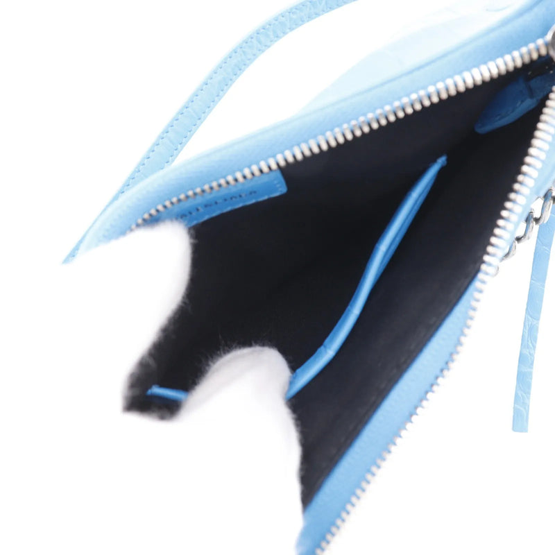 Balenciaga Shoulder Pvc Blue Leather Bag