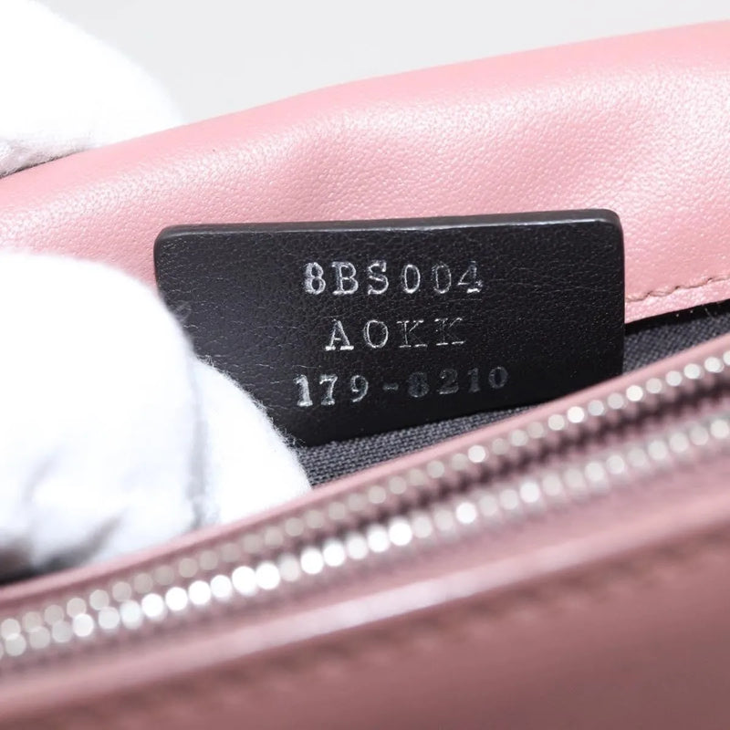 Fendi F Is Wallet On Chain Leather Pink Bag