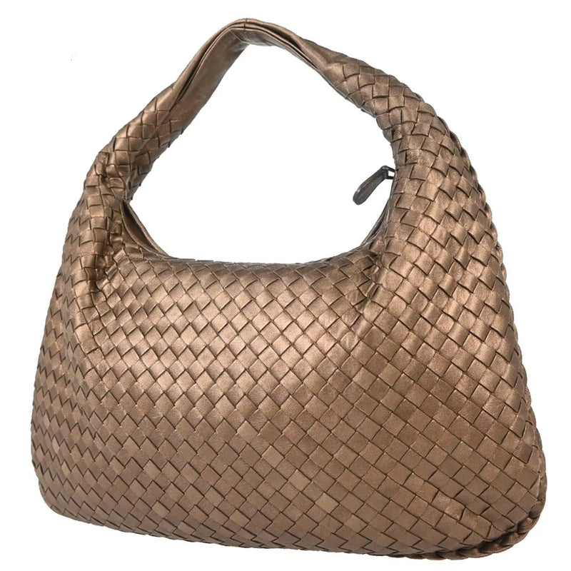 Bottega Veneta Intrecciato Leather Metallic Bag
