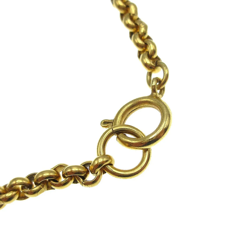 Chanel Cc Heart Pendant Metal Gold Gold_plated Jewelry