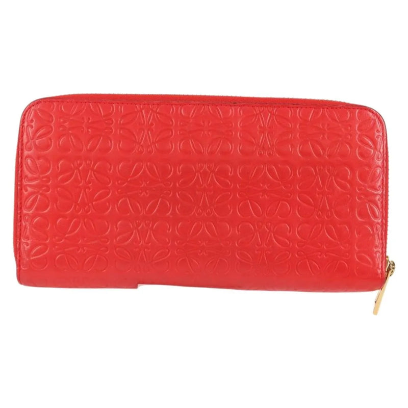 Loewe Anagram Leather Red Accessory