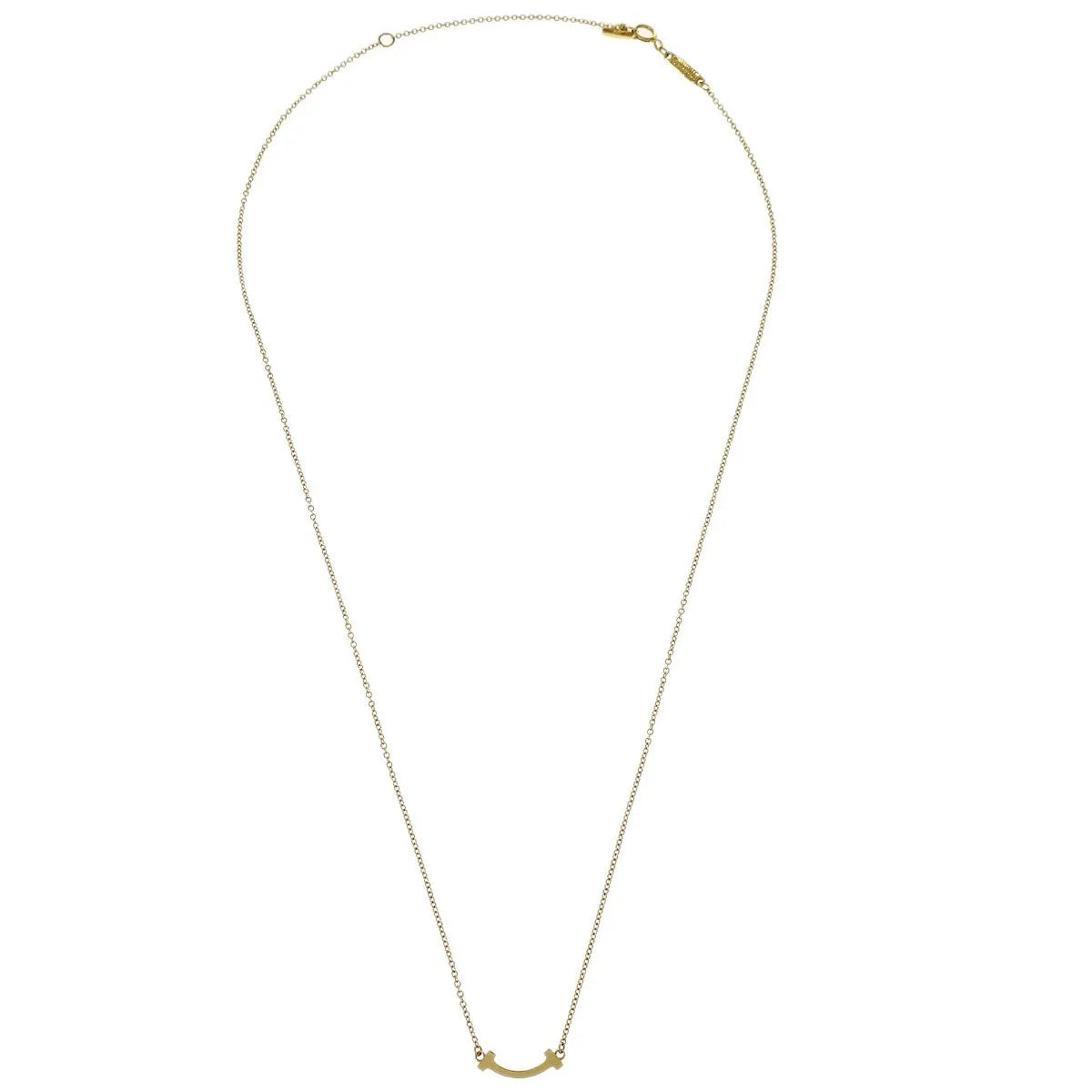 Tiffany & Co. T Smile Pendant 18k Yellow Gold Jewelry