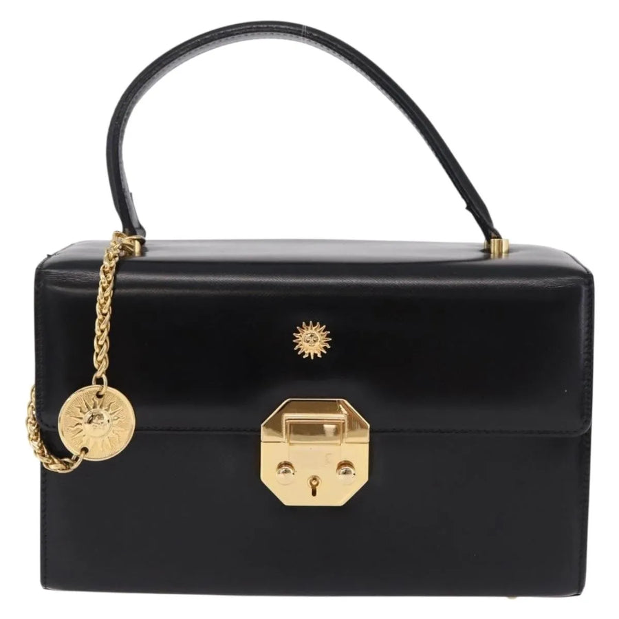 Versace Vintage Leather Black Bag