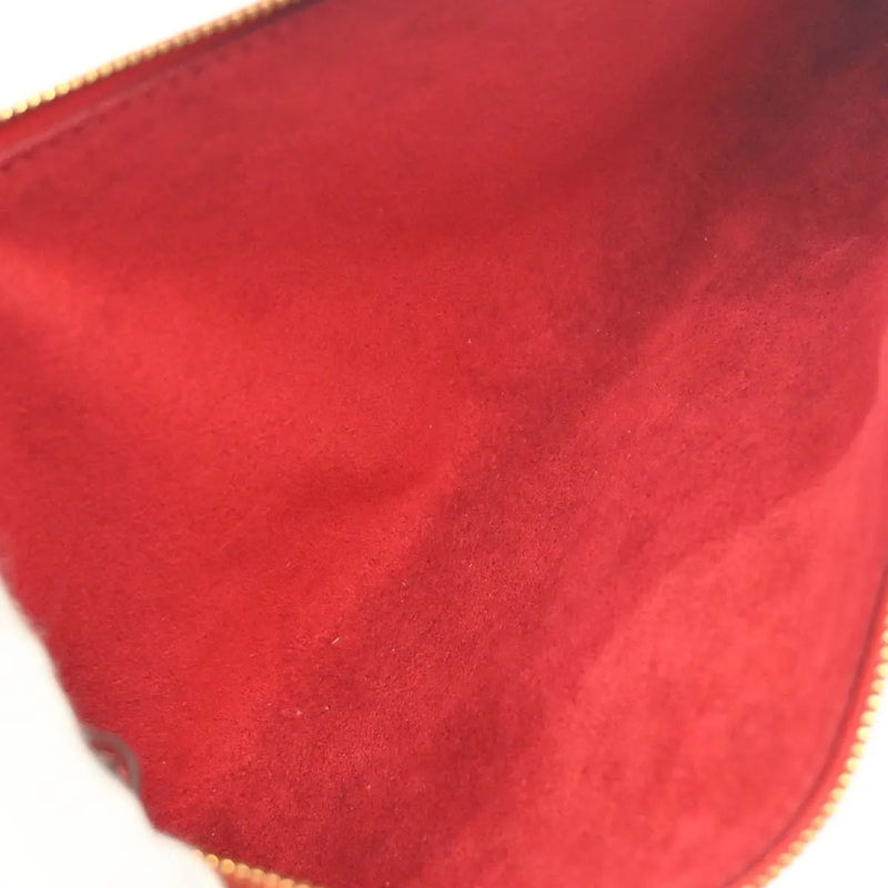 Louis Vuitton Pochette Accessoires Epi Red Leather Bag