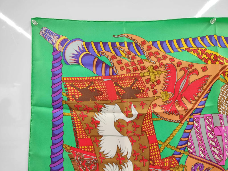 Hermes Carré 90 Silk Multicolor Multicolour Accessory