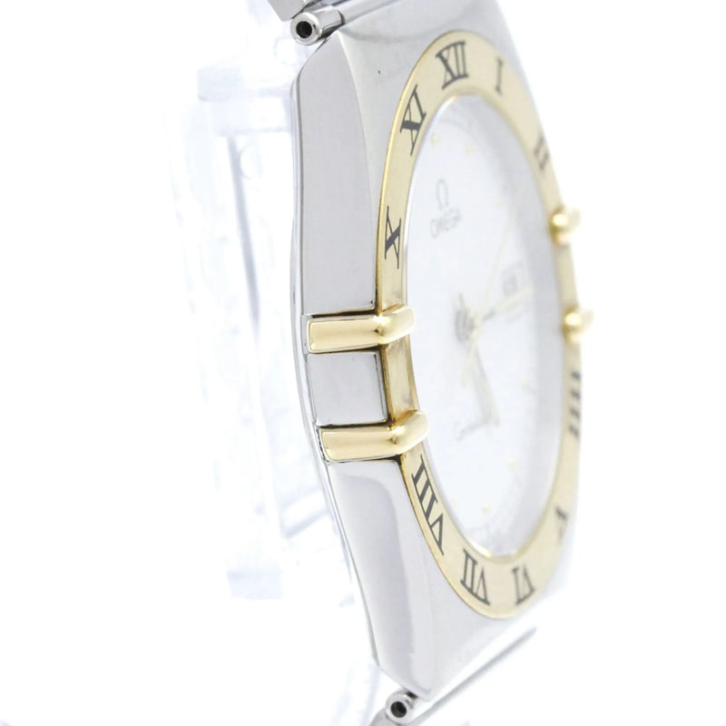 Omega Constellation Quartz Stainless Steel And Yellow Gold Watch