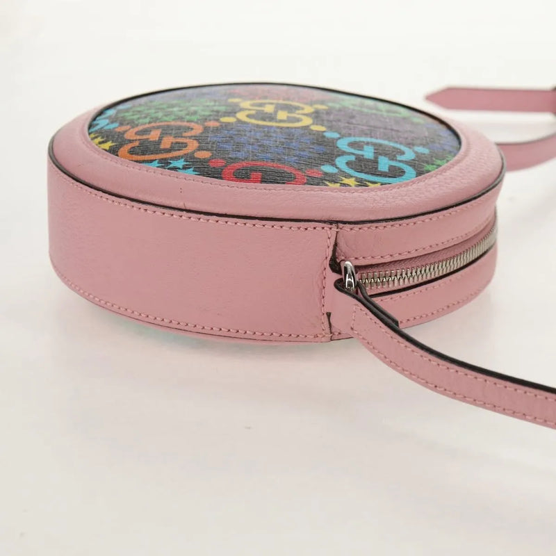 Gucci Round Psychedelic Print Gg Coated Canvas Multicolour Bag
