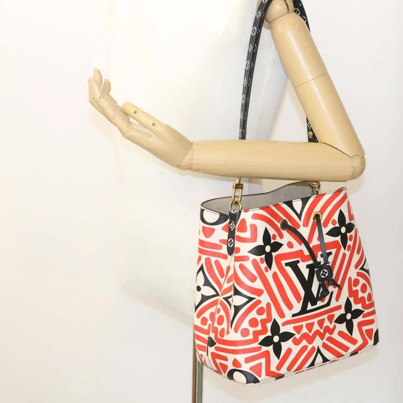 Louis Vuitton Neonoe Limited Edition Crafty Monogram Giant Red Canvas Bag
