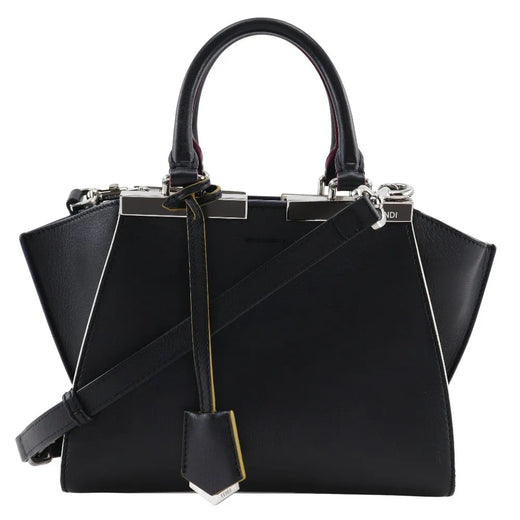 Fendi Petite 3jours Leather Black Bag
