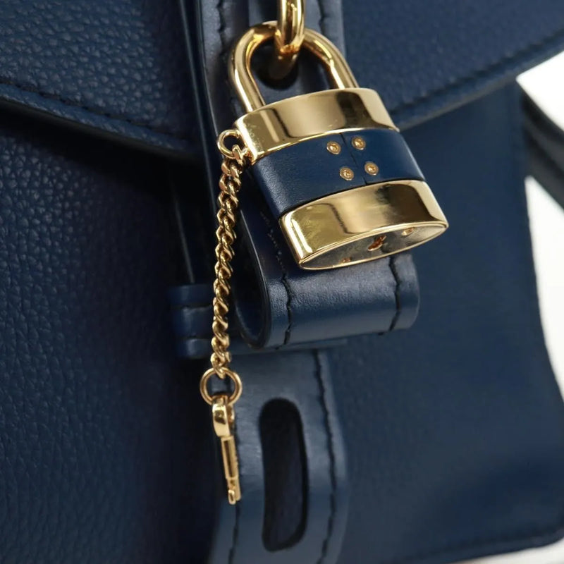 Chloe Aby Day Leather Blue Bag