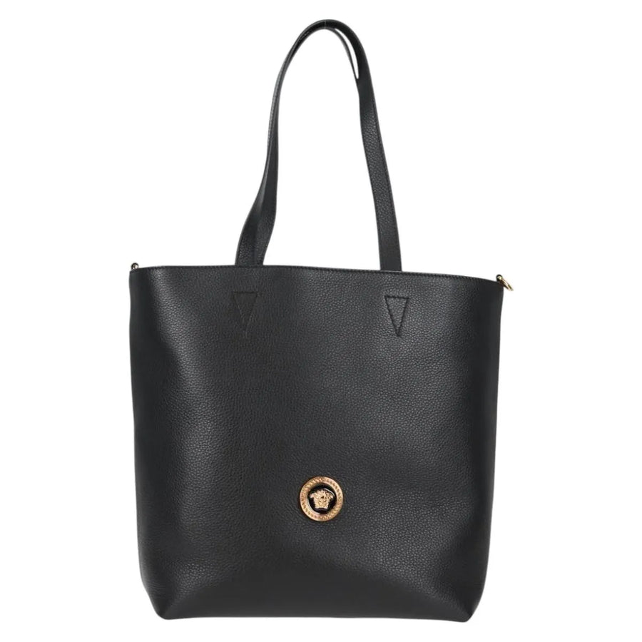 Versace Medusa Tote Leather Black Bag