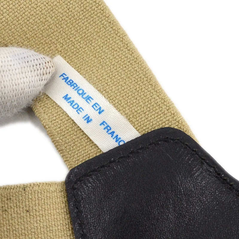 Chanel Logo Suspenders Canvas Beige Accessory