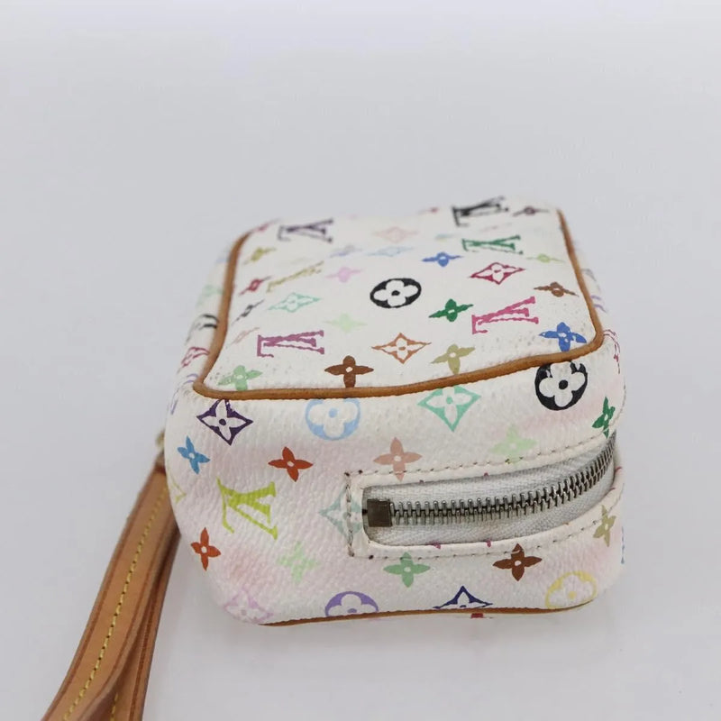 Louis Vuitton Wapity Trousse Monogram Multicolor White Canvas Bag
