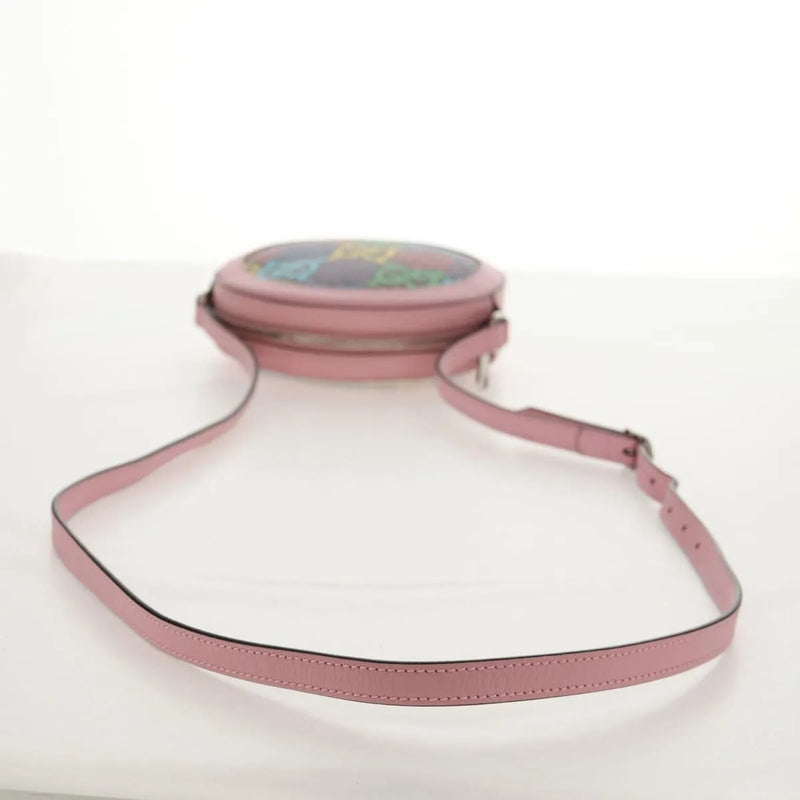 Gucci Round Psychedelic Print Gg Coated Canvas Multicolour Bag