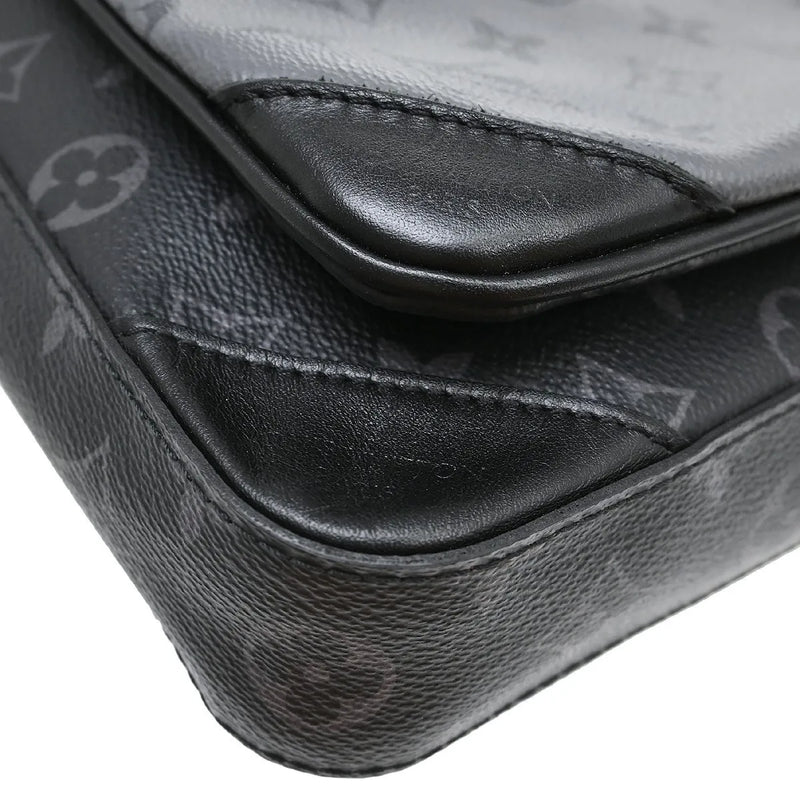 Louis Vuitton Trio Messenger Reverse Monogram Eclipse Canvas Black Bag