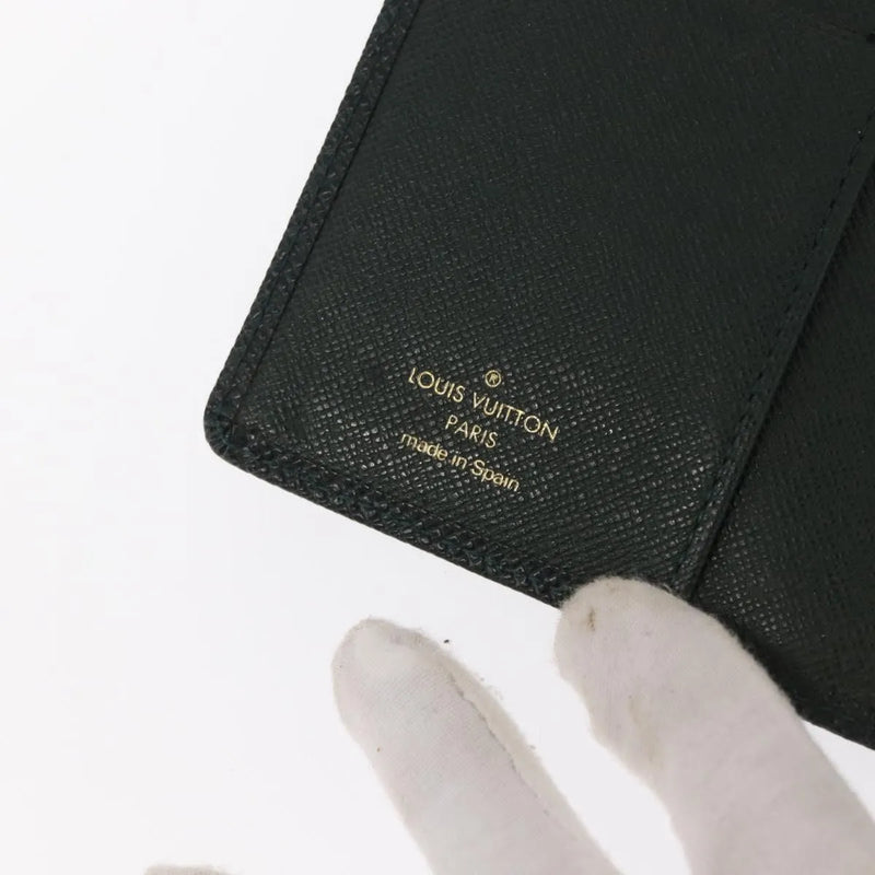 Louis Vuitton Agenda Cover Taiga Leather Green Accessory
