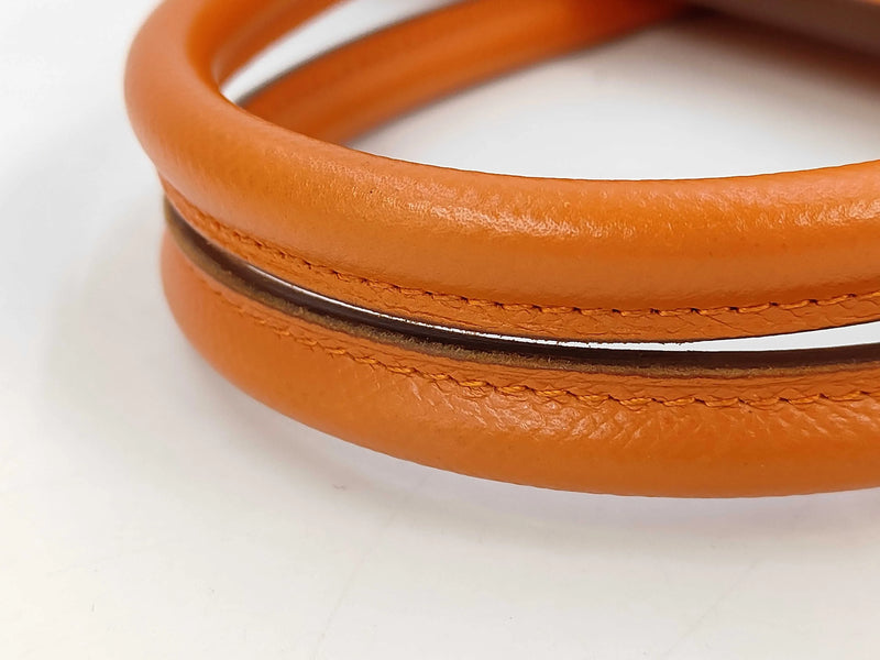 Hermes Birkin Epsom Orange Leather Bag