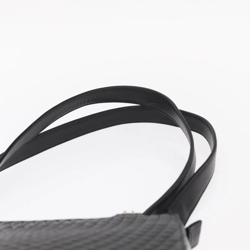 Bally Vintage Quilted Leather Black Bag