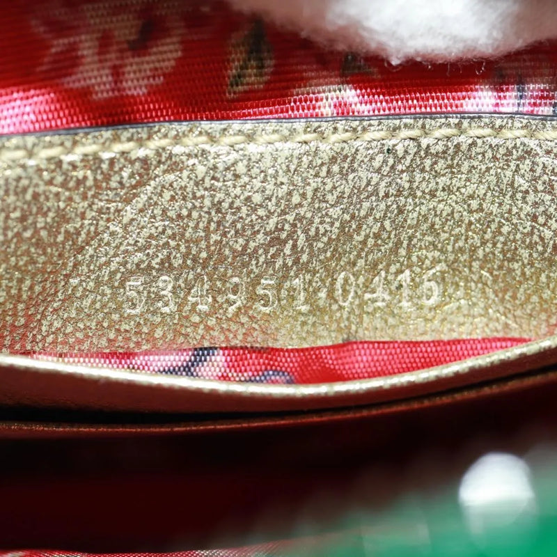 Gucci Trapuntata Camera Quilted Laminated Leather Red Bag